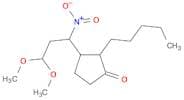 Cyclopentanone, 3-(3,3-dimethoxy-1-nitropropyl)-2-pentyl-