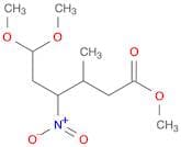 Hexanoic acid, 6,6-dimethoxy-3-methyl-4-nitro-, methyl ester
