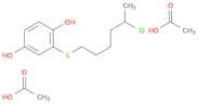 1,4-Benzenediol, 2-[(5-chlorohexyl)thio]-, diacetate