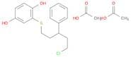 1,4-Benzenediol, 2-[(5-chloro-3-phenylpentyl)thio]-, diacetate