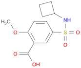 Benzoic acid, 5-[(cyclobutylamino)sulfonyl]-2-methoxy-