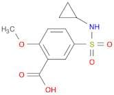 Benzoic acid, 5-[(cyclopropylamino)sulfonyl]-2-methoxy-