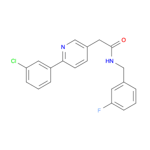 3-Pyridineacetamide, 6-(3-chlorophenyl)-N-[(3-fluorophenyl)methyl]-
