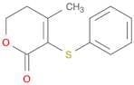 2H-Pyran-2-one, 5,6-dihydro-4-methyl-3-(phenylthio)-