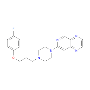 Pyrido[3,4-b]pyrazine, 7-[4-[3-(4-fluorophenoxy)propyl]-1-piperazinyl]-