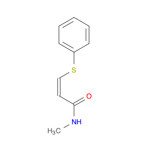 2-Propenamide, N-methyl-3-(phenylthio)-, (Z)-