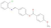 Benzoic acid, 4-methoxy-, 4-[[(2-chlorophenyl)imino]methyl]phenyl ester