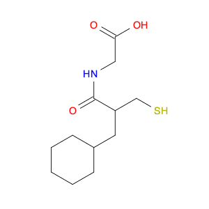 Glycine, N-[3-cyclohexyl-2-(mercaptomethyl)-1-oxopropyl]-