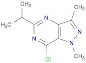 1H-Pyrazolo[4,3-d]pyrimidine, 7-chloro-1,3-dimethyl-5-(1-methylethyl)-