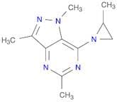 1H-Pyrazolo[4,3-d]pyrimidine, 1,3,5-trimethyl-7-(2-methyl-1-aziridinyl)-