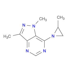 1H-Pyrazolo[4,3-d]pyrimidine, 1,3-dimethyl-7-(2-methyl-1-aziridinyl)-