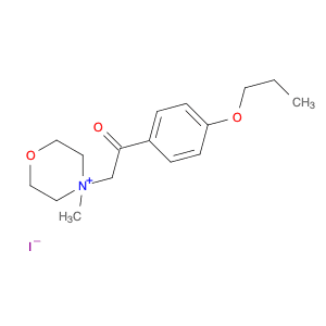Morpholinium, 4-methyl-4-[2-oxo-2-(4-propoxyphenyl)ethyl]-, iodide