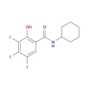 Benzamide, N-cyclohexyl-2-hydroxy-3,4,5-triiodo-
