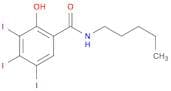 Benzamide, 2-hydroxy-3,4,5-triiodo-N-pentyl-