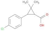 3-(4-chlorophenyl)-2,2-dimethylcyclopropane-1-carboxylic acid