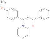 1-Propanone, 3-(4-methoxyphenyl)-1-phenyl-3-(1-piperidinyl)-