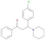 1-Propanone, 3-(4-chlorophenyl)-1-phenyl-3-(1-piperidinyl)-
