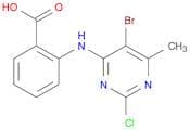 2-((5-Bromo-2-chloro-6-methylpyrimidin-4-yl)amino)benzoic acid