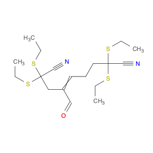 4-Nonenedinitrile, 2,2,8,8-tetrakis(ethylthio)-4-formyl-