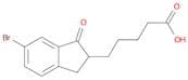 1H-Indene-2-pentanoic acid, 6-bromo-2,3-dihydro-1-oxo-