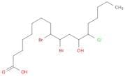 Octadecanoic acid, 9,10-dibromo-13-chloro-12-hydroxy-
