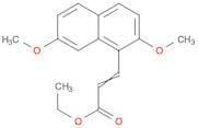 2-Propenoic acid, 3-(2,7-dimethoxy-1-naphthalenyl)-, ethyl ester