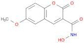 2H-1-Benzopyran-3-carboxamide, N-hydroxy-6-methoxy-2-oxo-
