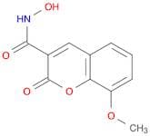 2H-1-Benzopyran-3-carboxamide, N-hydroxy-8-methoxy-2-oxo-