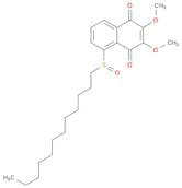 1,4-Naphthalenedione, 5-(dodecylsulfinyl)-2,3-dimethoxy-