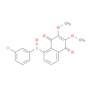 1,4-Naphthalenedione, 5-[(3-chlorophenyl)sulfinyl]-2,3-dimethoxy-