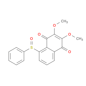 1,4-Naphthalenedione, 2,3-dimethoxy-5-(phenylsulfinyl)-