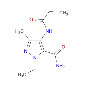 1H-Pyrazole-5-carboxamide, 1-ethyl-3-methyl-4-[(1-oxopropyl)amino]-