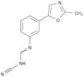 Methanimidamide, N-cyano-N'-[3-(2-methyl-5-oxazolyl)phenyl]-