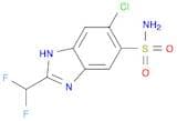 1H-Benzimidazole-5-sulfonamide, 6-chloro-2-(difluoromethyl)-