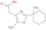 4-Oxazoleacetic acid,5-methyl-2-(1-methylcyclohexyl)-