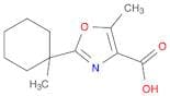 4-Oxazolecarboxylic acid, 5-methyl-2-(1-methylcyclohexyl)-