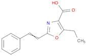 4-Oxazolecarboxylic acid, 5-ethyl-2-(2-phenylethenyl)-