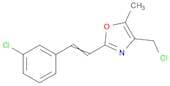 Oxazole, 4-(chloromethyl)-2-[2-(3-chlorophenyl)ethenyl]-5-methyl-