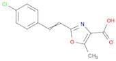 4-Oxazolecarboxylic acid, 2-[2-(4-chlorophenyl)ethenyl]-5-methyl-