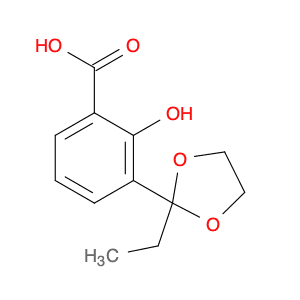 Benzoic acid, 3-(2-ethyl-1,3-dioxolan-2-yl)-2-hydroxy-
