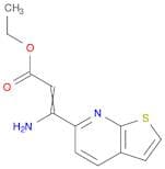 2-Propenoic acid, 3-amino-3-thieno[2,3-b]pyridin-6-yl-, ethyl ester