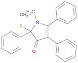 3H-Pyrrol-3-one, 1,2-dihydro-1-methyl-2-(methylthio)-2,4,5-triphenyl-