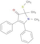 3H-Pyrrol-3-one, 1,2-dihydro-1,2-dimethyl-2-(methylthio)-4,5-diphenyl-