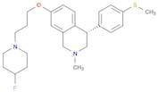 ISOQUINOLINE, 7-[3-(4-FLUORO-1-PIPERIDINYL)PROPOXY]-1,2,3,4-TETRAHYDRO-2-METHYL-4-[4-(METHYLTHIO)P…