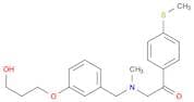 ETHANONE, 2-[[[3-(3-HYDROXYPROPOXY)PHENYL]METHYL]METHYLAMINO]-1-[4-(METHYLTHIO)PHENYL]-