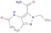 1H-Pyrazole-5-carboxamide, 4-(acetylamino)-1-ethyl-3-methyl-