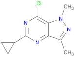 1H-Pyrazolo[4,3-d]pyrimidine, 7-chloro-5-cyclopropyl-1,3-dimethyl-