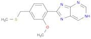 1H-Purine, 8-[2-methoxy-4-[(methylthio)methyl]phenyl]-