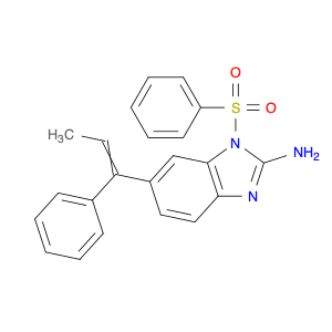 1H-Benzimidazol-2-amine, 6-(1-phenyl-1-propenyl)-1-(phenylsulfonyl)-