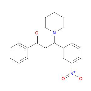 1-Propanone, 3-(3-nitrophenyl)-1-phenyl-3-(1-piperidinyl)-